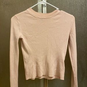 Pink long sleeve top